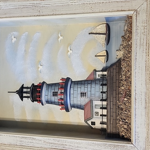 LIGHTHOUSE 3D SHADOW BOX WALL ART - Picture 8 of 11